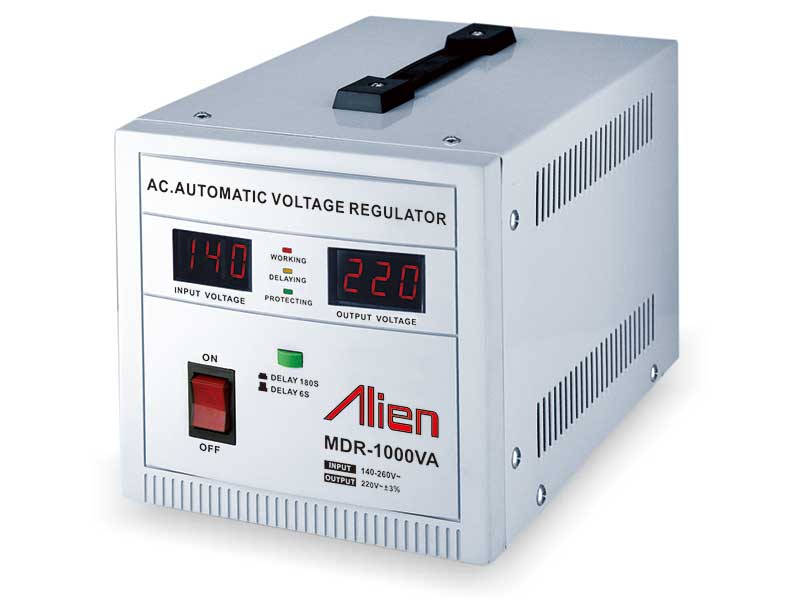 Stabilizator Tensiune 1000VA Servomotor Alien – 600W, Servo Motor, Protecții Complete, Display LED