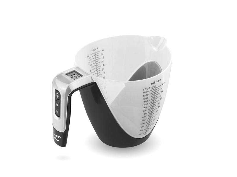 Cântar de Bucătărie Tip Cană, 1.5L, Precizie Ridicată, Afișaj Digital