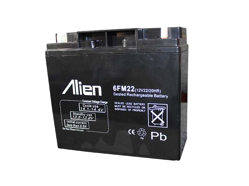 Acumulator GEL 12V – 22Ah – Alien – baterie solară, ciclică, tehnologie gel silicat, durată lungă de viață