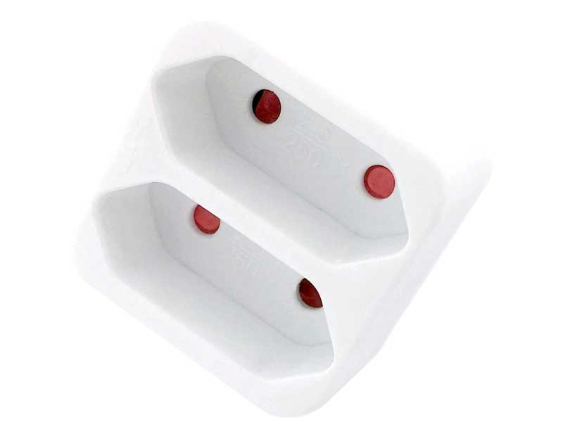 Adaptor priză 2× Euro Entac – compact, 500W, Type F