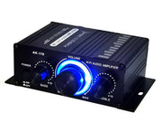 Amplificator auto AK170 – 2×20W RMS, Mini Hi-Fi Digital, Aluminiu, 12V