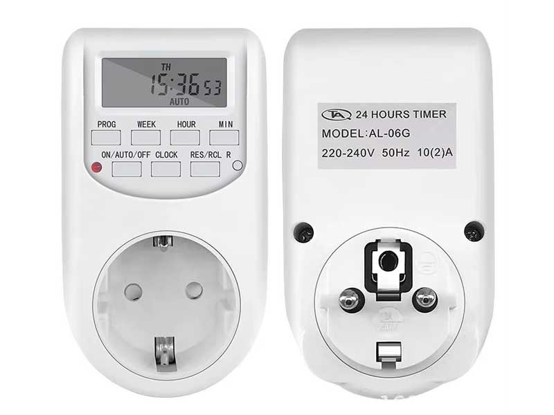 Priză programabilă digitală de interior – până la 16 programe, precizie ridicată