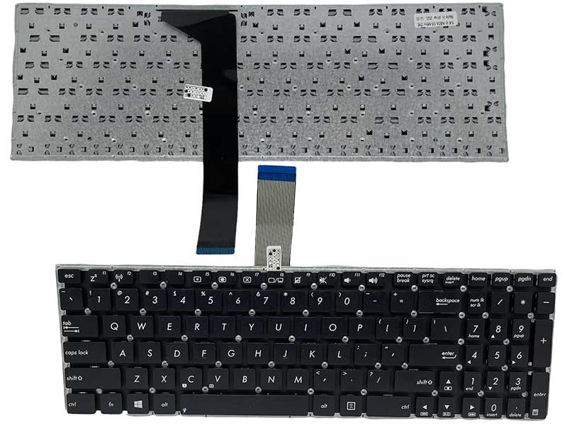 Tastatură Laptop Asus F550J – Layout US, Fără Ramă, Enter Mic
