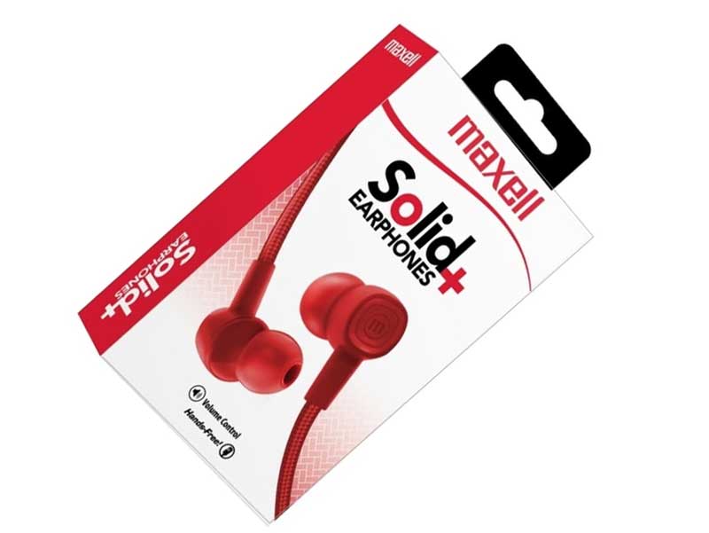 Căști In-Ear Maxell Solid Plus, Sound Isolation, Jack 3.5mm