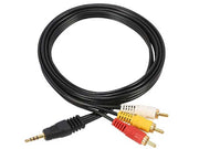 Cablu jack 3.5mm la 3RCA 1.5m – Audio-video, jack TRRS la RCA