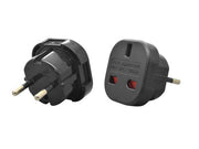 Adaptor stecher UK / USA / RO negru – universal, compatibil cu dispozitive internaționale