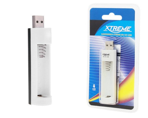 Încărcător acumulatori R3/R6 USB XTREME XN-101, compact și portabil