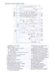 Incintă Acustică ABS Activă 2810AUS-CB Alien – Boxă Portabilă 10 inch cu MP3, Radio, 2 Microfoane Wireless și Acumulator