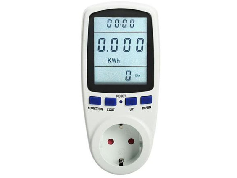 Priză cu contor consum energie și afișaj digital – monitorizare completă a consumului