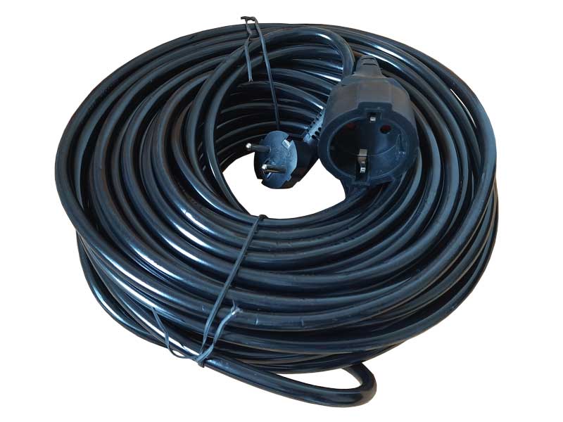 Cablu Prelungitor 3x2.5mm cu Cuplă 20m Alien – Negru, Profesional și Ultra-Rezistent