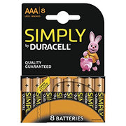 Set 8 baterii R3 Duracell Simply – AAA 1.5V