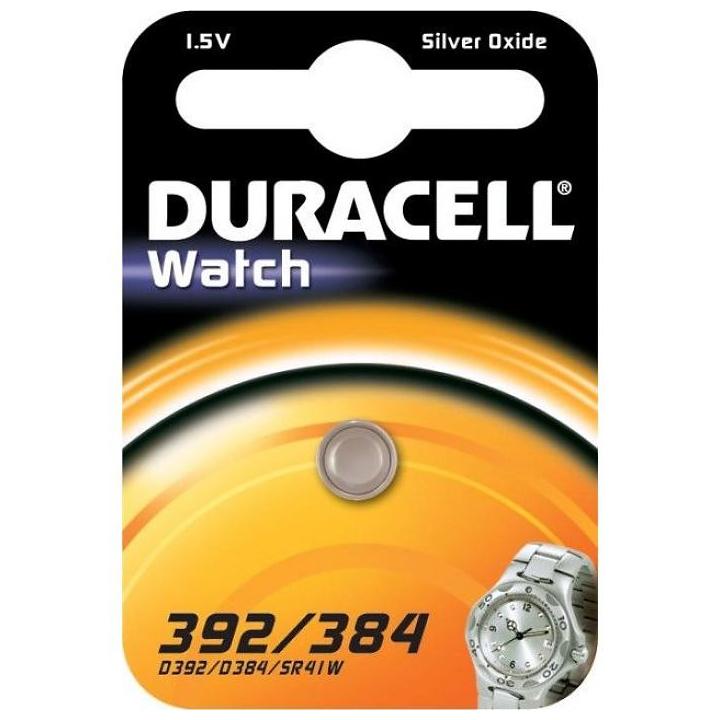 Baterie Duracell V392/V384 (AG3) – 1.55V, oxid de argint, pentru ceasuri și dispozitive de precizie