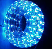 Furtun luminos 7m cu alimentator albastru – Furtun LED flexibil pentru decor interior și exterior