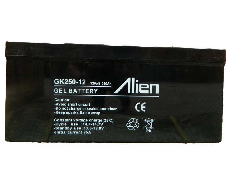 Acumulator GEL 12V – 250A Alien – baterie de pornire, tehnologie gel silicat, performanță stabilă