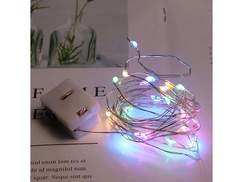 Instalație pe baterii 2M multicolor – Șir luminos portabil pentru decor interior