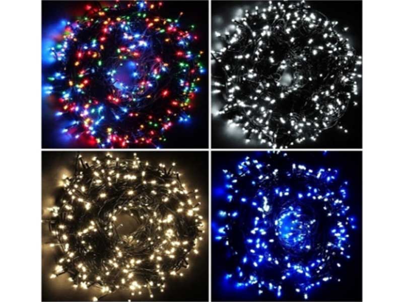 Instalație pom 300 LED-uri multicolore 23M cu 8 jocuri de lumină – Șir luminos decorativ pentru brad și interior