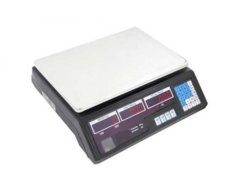 Cântar Electronic 40Kg cu Acumulator, Afișaj Dublu, Funcție TARE