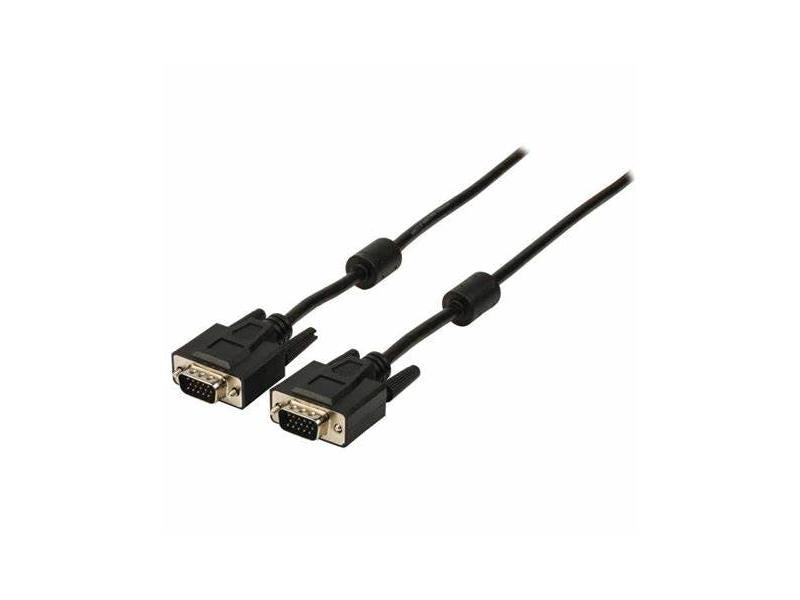 Cablu date monitor HD15 tată – HD15 tată ecranat 5m Intex – Cablu VGA dublu ecranat Full HD