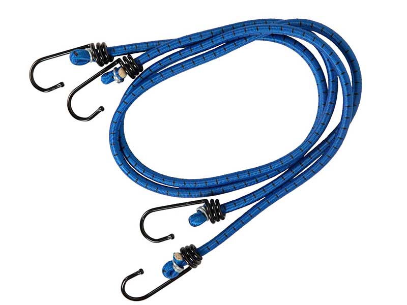 Cablu elastic de fixare – 1 m × 12 mm – cu cârlige din oțel, pentru ancorare bagaje și încărcături