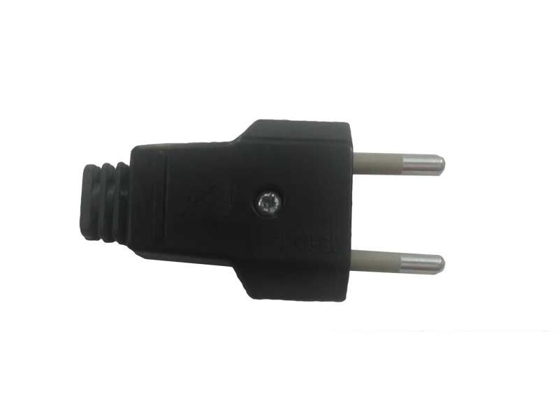 Ștecher plat negru HQ – profil slim, ideal pentru spații înguste