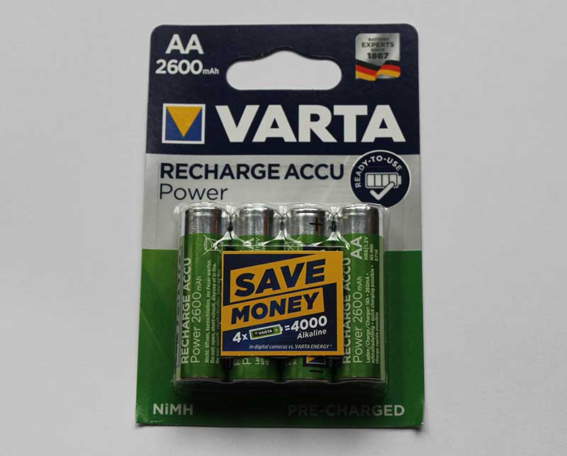 Set 4 acumulatori Varta R6 AA NiMH 2600mAh