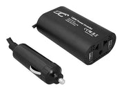 Invertor Tensiune 12V 150W cu 2×USB 2.4A – 12V → 230V, Undă Modificată, Protecții Complete