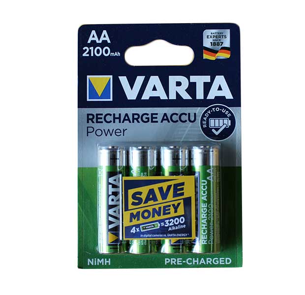 Set 4 acumulatori Varta R6 AA NiMH 2100mAh