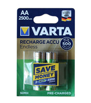 Set 2 acumulatori Varta R6 AA NiMH 2500mAh 1.2V