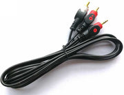 Cablu jack 3.5mm la 2RCA 1.5m – Audio stereo, roșu/alb