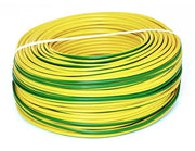 Conductor Cupru FY 1.5mm² Galben-Verde – Rola 100m, Cablu Monofilar pentru Împământare