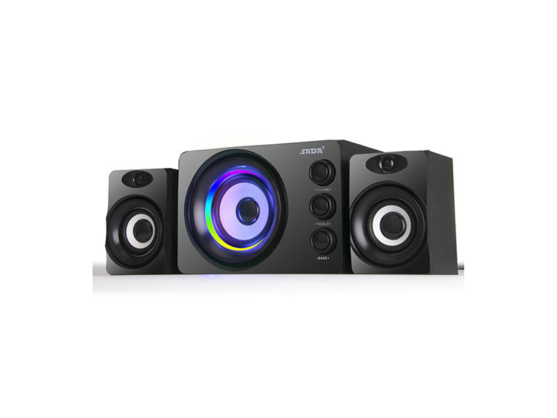 Sistem Audio 2.1 Alien D-216 – Bluetooth, USB, SD, FM, 10W PMPO, Lemn
