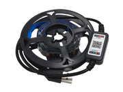 Banda LED iluminare fundal TV 2m cu Bluetooth și control prin aplicație