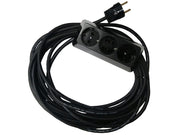 Prelungitor Bachelită 3 Cai 10m 3x1.5mm² Negru – Ultra Rezistent, Profesional