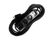 Prelungitor Bachelită 4 Cai 5m 3x1.5mm² Negru – Durabil, Sigur și Rezistent