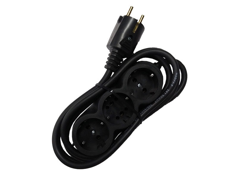 Prelungitor Cauciucat Bachelită 3 Cai 5m 3x1.5mm² Negru – Robust, Sigur și Flexibil