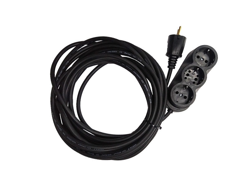 Prelungitor Cauciucat Bachelită 3 Cai 10m 3x1.5mm² Negru – Flexibil, Sigur și Ultra-Rezistent