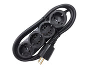 Prelungitor Cauciucat Bachelită 4 Cai 2m 3x1.5mm² Negru – Compact, Robust și Sigur