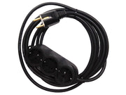 Prelungitor Cauciucat Bachelită 4 Cai 10m 3x1.5mm² Negru – Robust, Flexibil și Ideal pentru Utilizare Intensivă