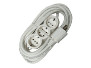 Prelungitor Cauciucat Bachelită 3 Cai 5m 3x1.5mm² Alb – Durabil, Flexibil și Sigur