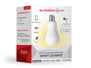 Bec LED Smart Superior, Alb Cald, Dimabil, Control prin Telefon, Compatibil Alexa & Google