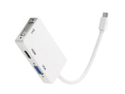 Adaptor Mini DisplayPort – HDMI / DVI / VGA – Convertor Video 3-în-1 pentru PC și Laptop