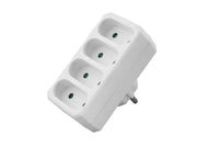 Triplu ștecher x4 Euro – adaptor 4 prize Euro, compact și practic