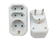 Triplu ștecher 1× Schuko + 2× Euro Alien – compact și versatil