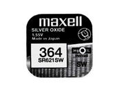 Baterie Maxell V364 (AG1) – 1.55V, oxid de argint, pentru ceasuri și electronice de precizie