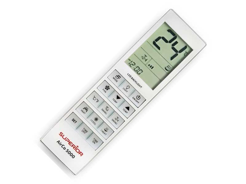 Telecomandă universală aer condiționat Superior AirCo 5000in1 – Compatibilitate extinsă, ecran iluminat, funcții inteligente