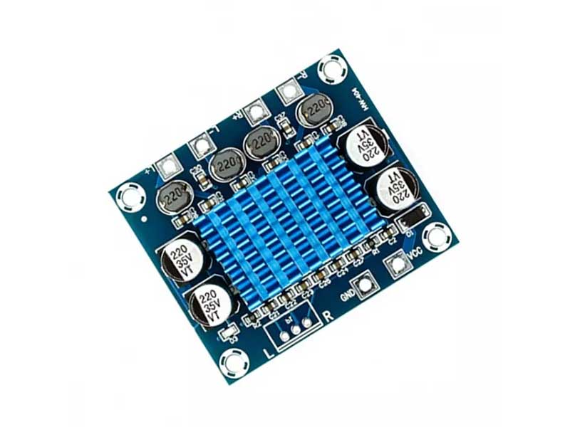 Amplificator Audio 2×30W 12–24V, Clasa D, Alimentare DC8–26V