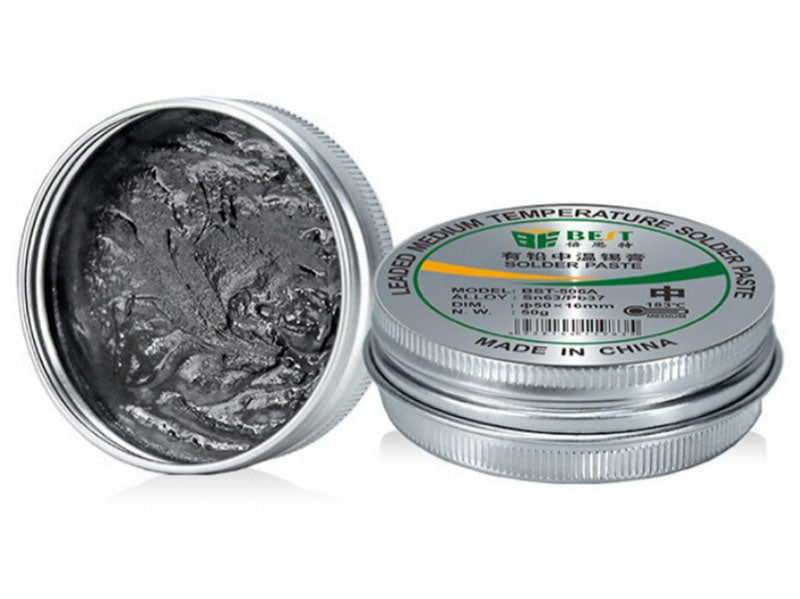 Pastă de Lipit BGA Temperatură Medie BST-506A – 50g – Sn63/Pb37 – Topire 183°C