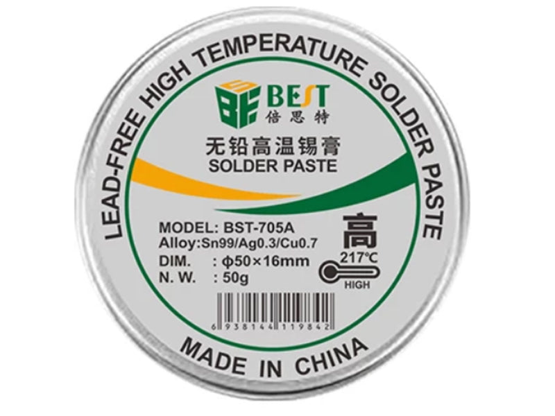 Pastă de Lipit BGA Temperatură Înaltă BST-705A – 40g – Flux Profesional pentru SMD/BGA