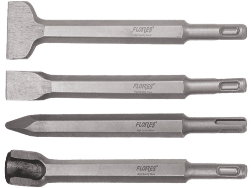 Set Dălți SDS – 4 Bucăți, Profesional pentru Zidărie și Beton