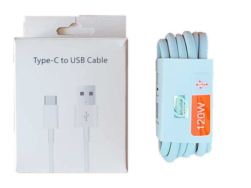 Cablu USB la Type-C 6A 120W – Încărcare ultra-rapidă și transfer stabil pentru dispozitive USB-C